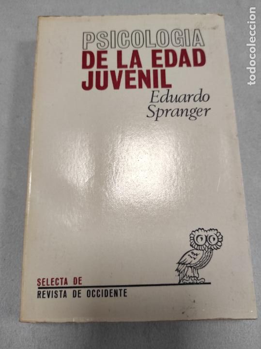 Libros de segunda mano: PSICOLOGIA DE LA EDAD JUVENIL - Spangler, Eduardo - Foto 1