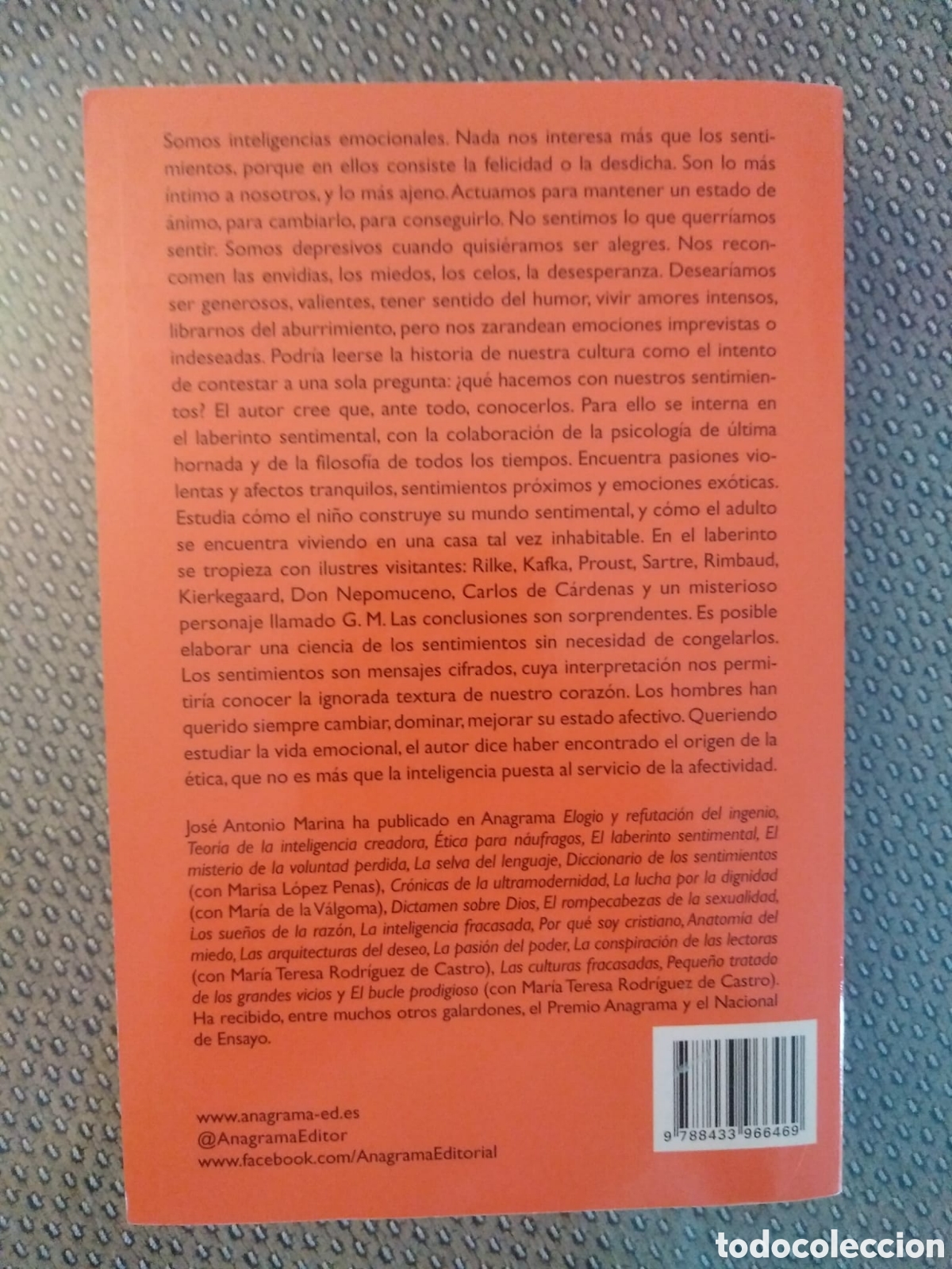 Libros de segunda mano: El laberinto sentimental / Jos&eacute; Antonio Marina - Foto 2