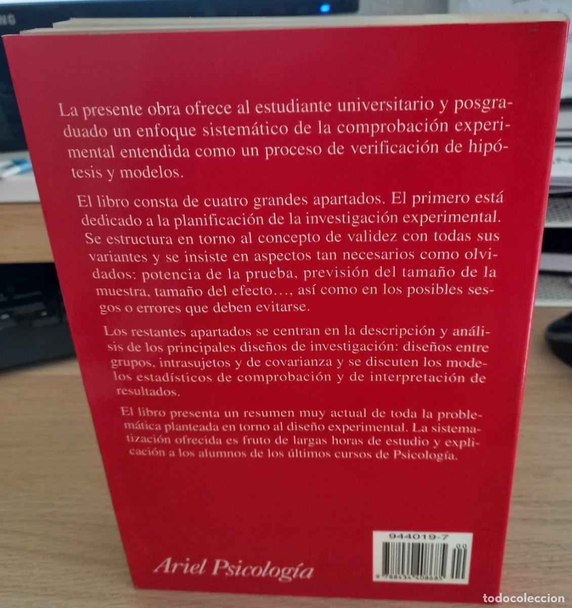 Libros de segunda mano: MANUAL DE PSICOLOG&Iacute;A EXPERIMENTAL - AA.VV - Foto 2