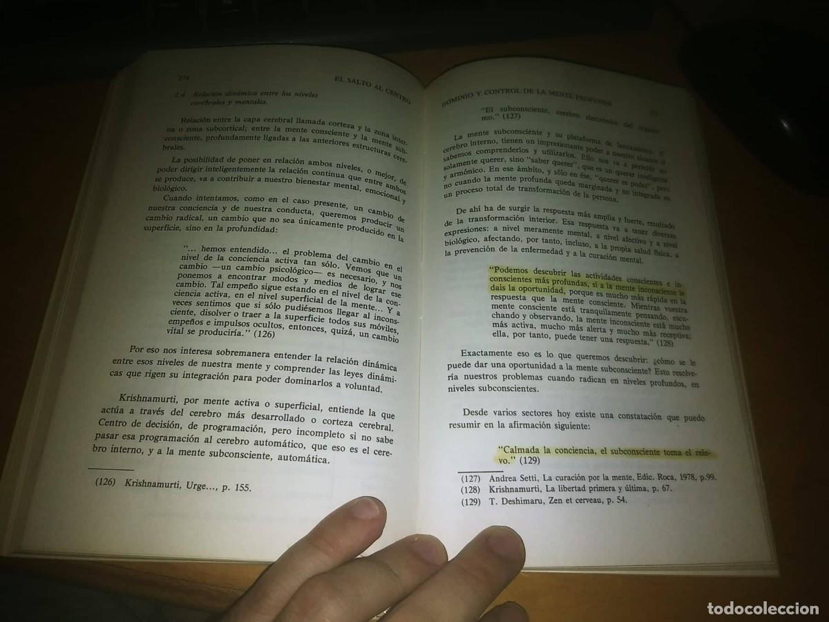 Libros de segunda mano: EL SALTO AL CENTRO. PR&Aacute;CTICAS DE INTERIORIZACI&Oacute;N - Foto 4
