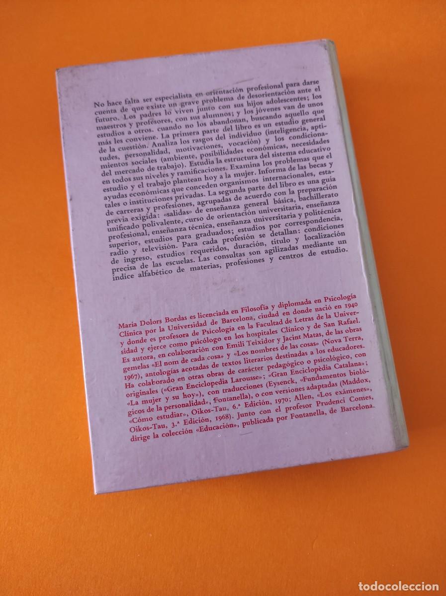 Libros de segunda mano: C&Oacute;MO ELEGIR CARRERA Y PROFESI&Oacute;N - Bordas, M.D. - Foto 3