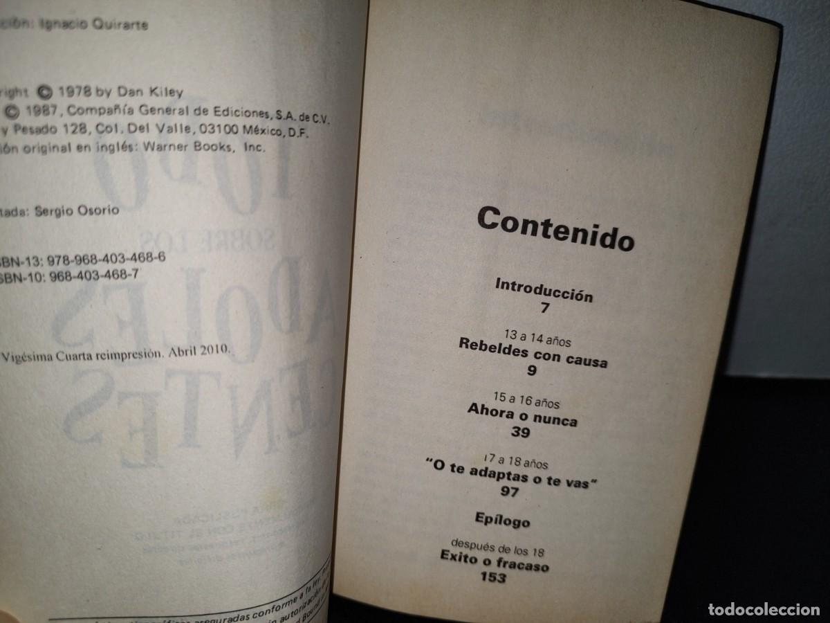 Libros de segunda mano: 45- TODO SOBRE LOS ADOLESCENTES - DAN KILEY - Foto 4