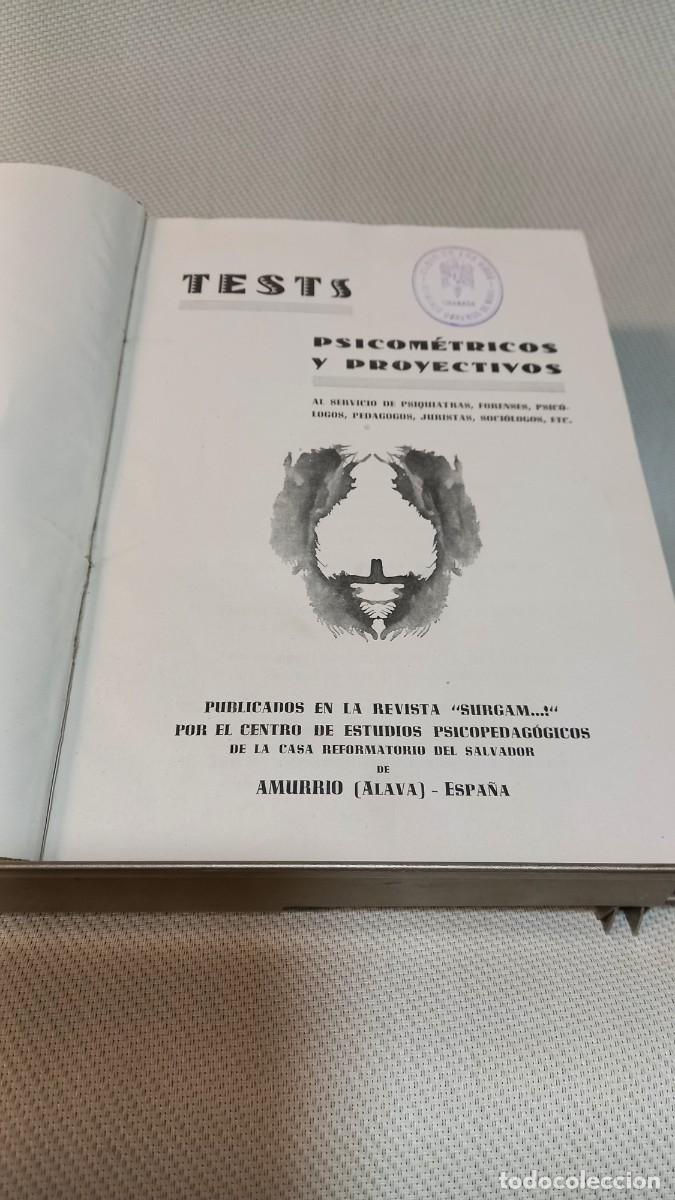 Libros de segunda mano: Tests psicometricos y proyectivos. Publicados en la revista Surgam. Alava 1957.