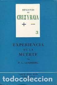 Libros de segunda mano: experiencia de la muerte P L Landsberg