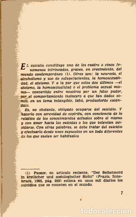 Libros de segunda mano: EL SUICIDIO - MARINO BARBERO - Foto 3