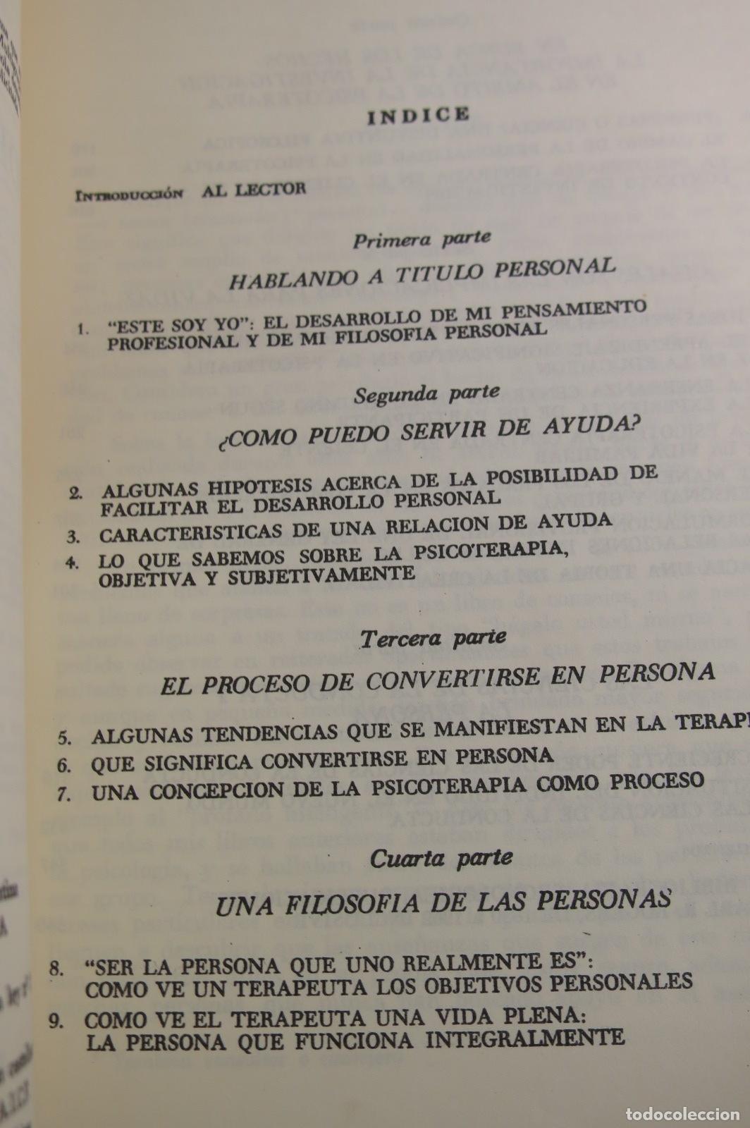 Libros de segunda mano: El proceso de convertirse en persona. Rogers - Foto 2