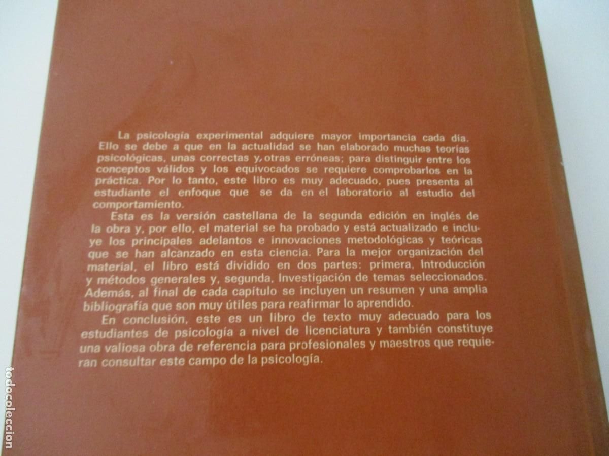 Libros de segunda mano: G. ANDREAS Psicolog&iacute;a experimental W16509 - Foto 3