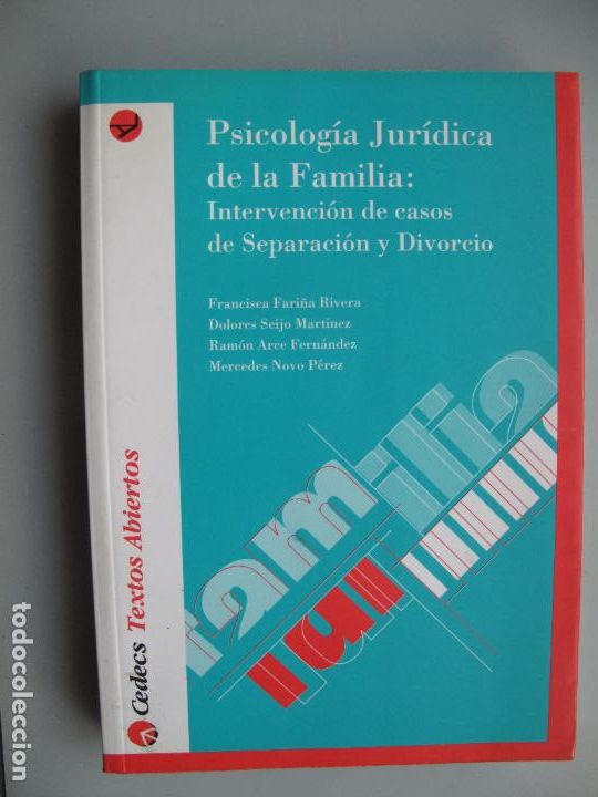 Libri di seconda mano: PSICOLOG&Iacute;A JUR&Iacute;DICA DE LA FAMILIA.INTERVENCI&Oacute;N DE CASOS DE SEPARACI&Oacute;N Y DIVORCIO.- - CEDECS. 2002