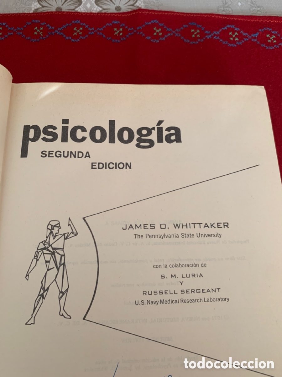 Libros de segunda mano: Psicolog&iacute;a. James O. Whittaker. - Foto 5