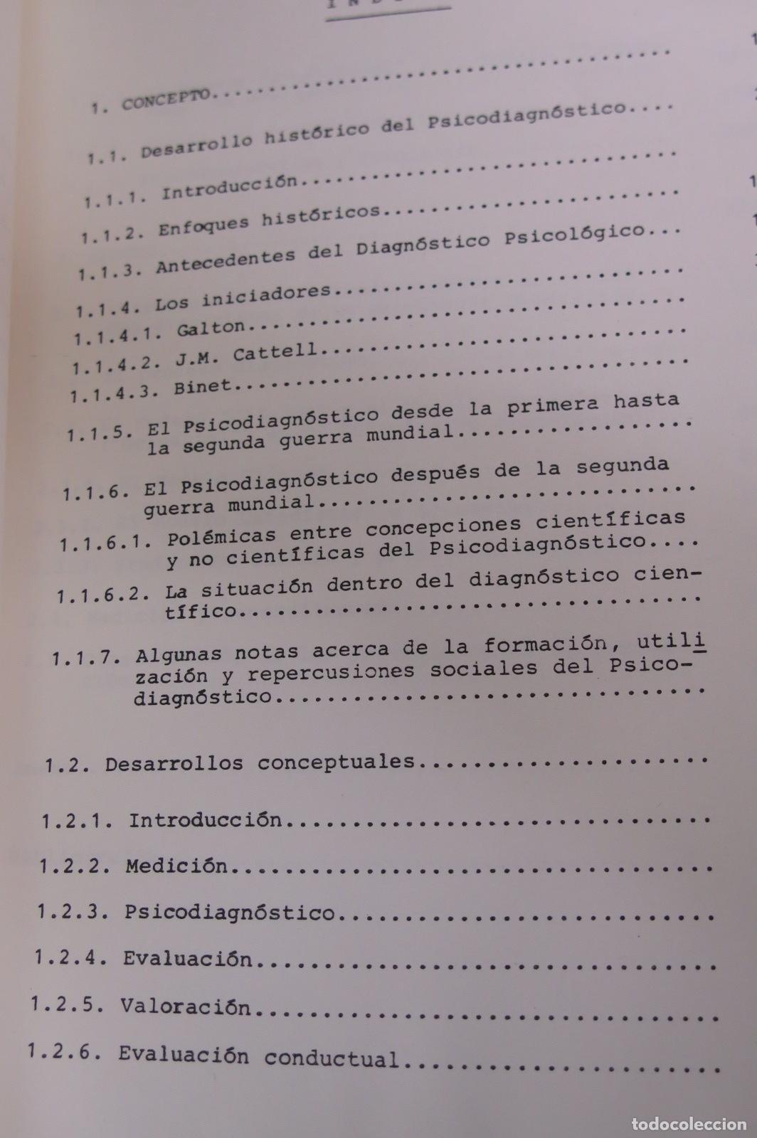 Libros de segunda mano: INTRODUCCION AL PSICODIAGNOSTICO. SILVA - Foto 2