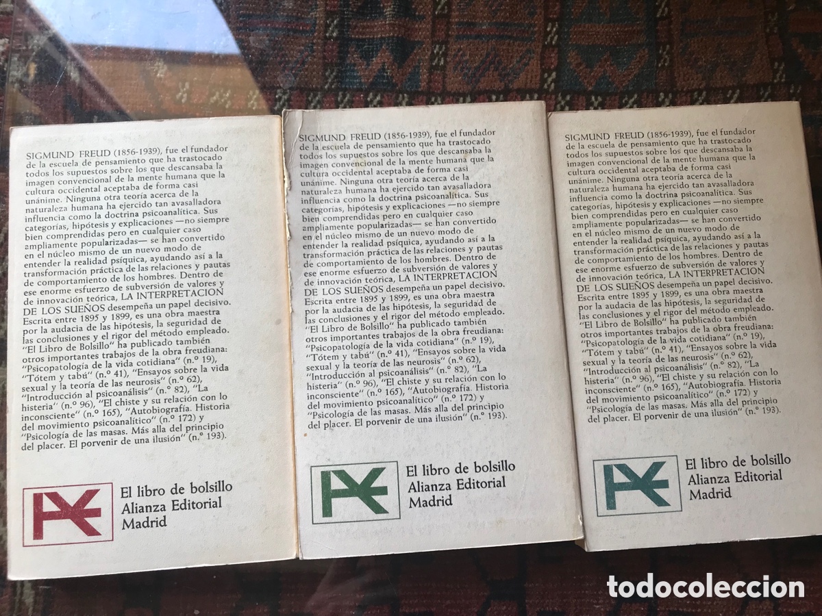Libros de segunda mano: Interpretaci&oacute;n de los sue&ntilde;os. Sigmund Freud. Alianza editorial. - Foto 2