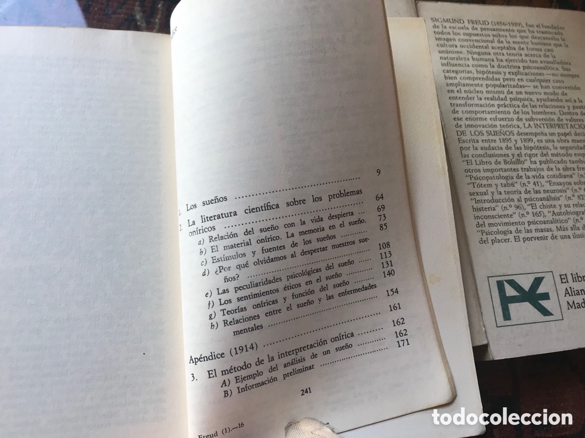 Libros de segunda mano: Interpretaci&oacute;n de los sue&ntilde;os. Sigmund Freud. Alianza editorial. - Foto 3