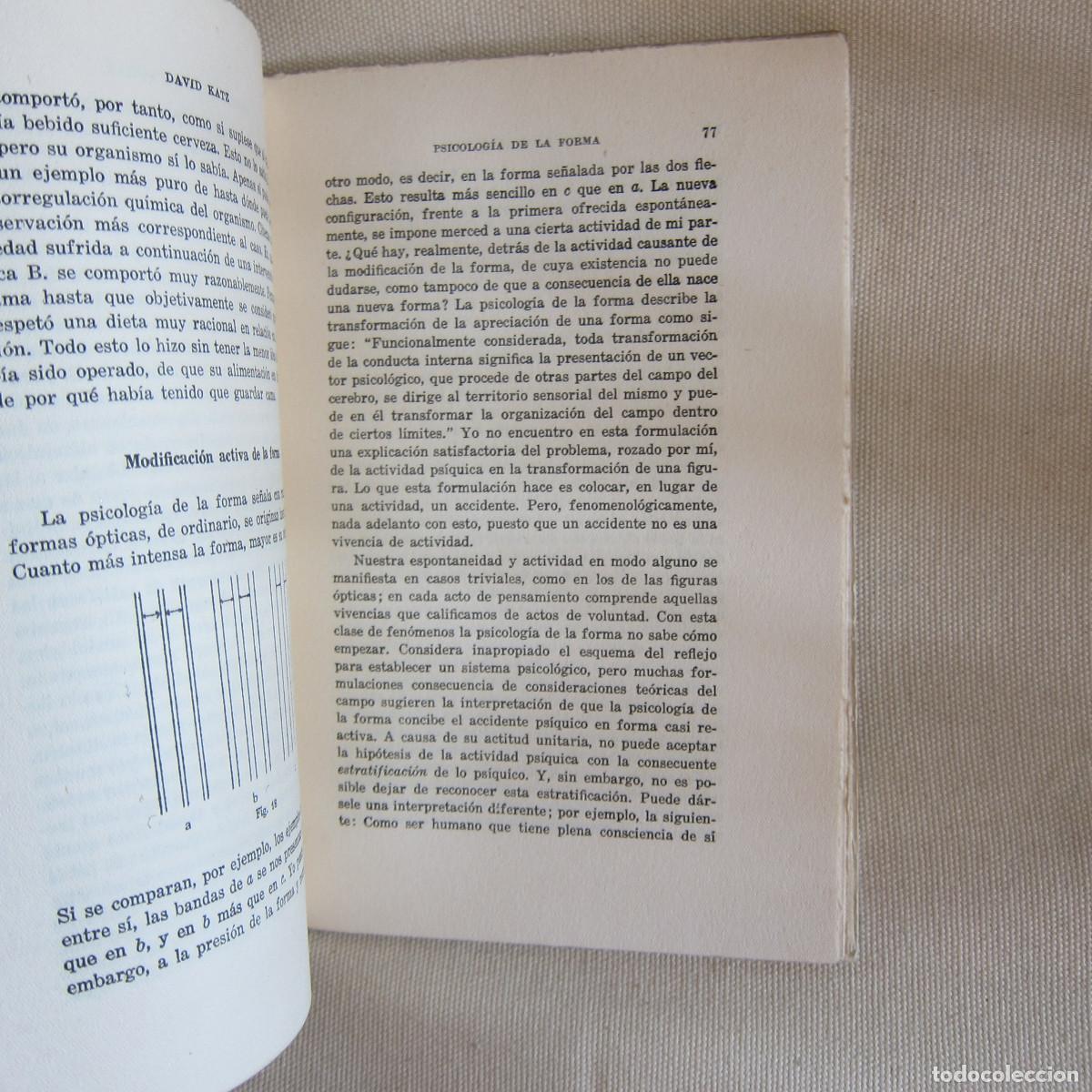 Libros de segunda mano: PSICOLOG&Iacute;A DE LA FORMA - DAVID KATZ (ESPASA) - Foto 2