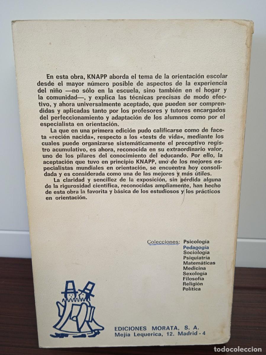 Libros de segunda mano: Orientaci&oacute;n del escolar. Robert H. Knapp. Ediciones Morata. - Foto 2