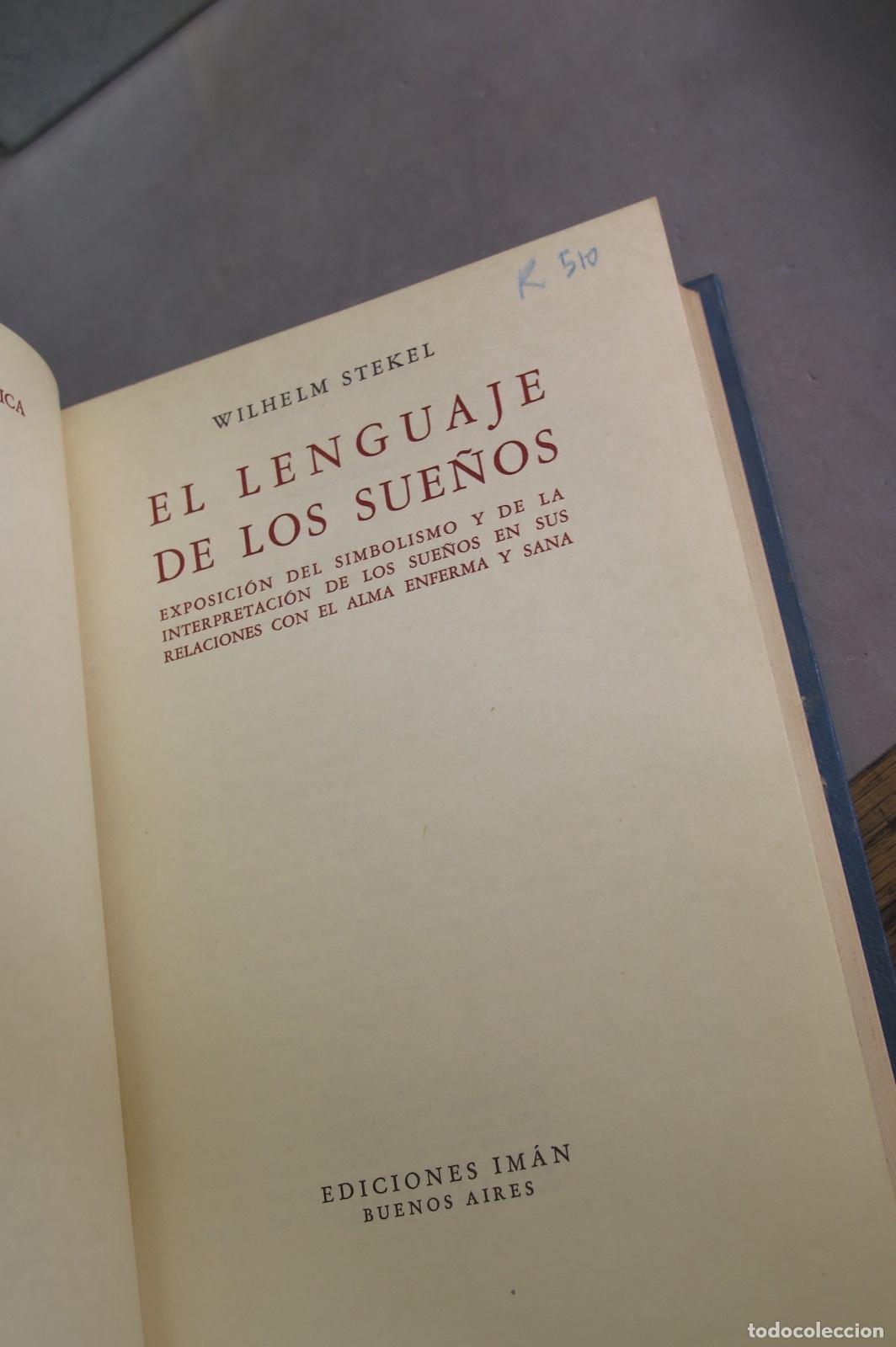 Libros de segunda mano: El lenguaje de los sue&ntilde;os. Stekel - Foto 2