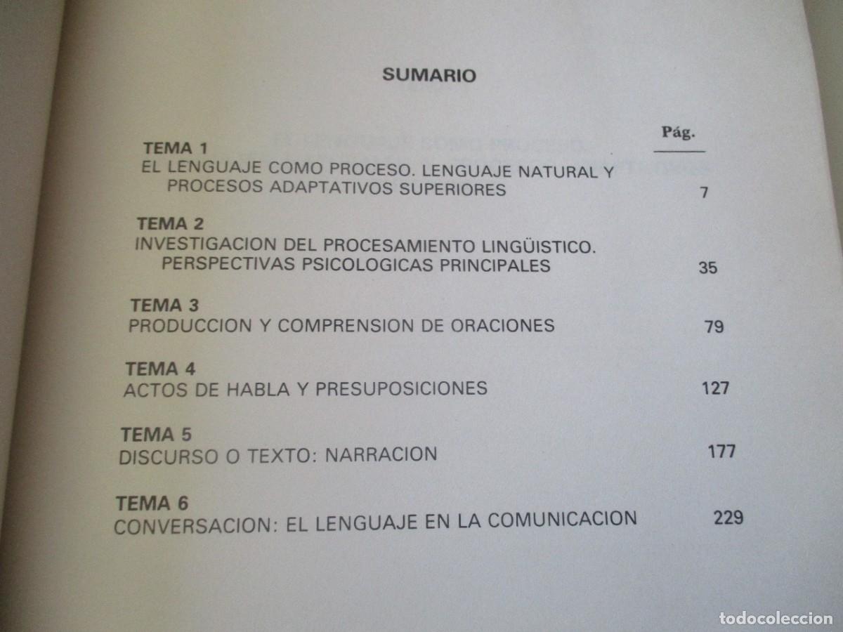 Libros de segunda mano: Psicolog&iacute;a del lenguaje. Procesos W18038 - Foto 2