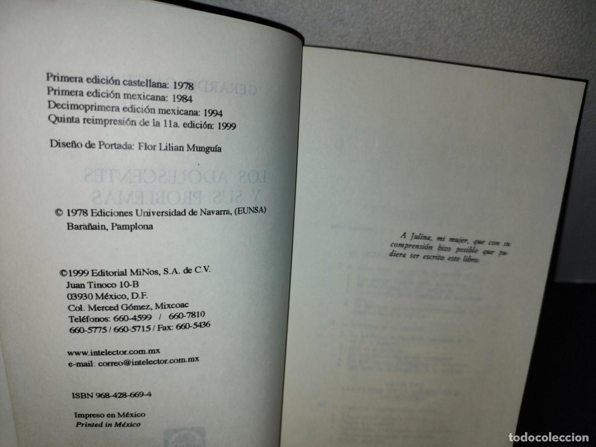 Libros de segunda mano: 69- LOS ADOLESCENTES Y SUS PROBLEMAS - GERARDO CASTILLO - Foto 4