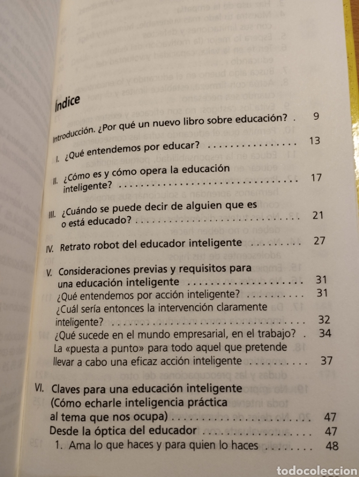 Libros de segunda mano: LA EDUCACI&Oacute;N INTELIGENTE (BERNAB&Eacute; TIERNO) - Foto 3