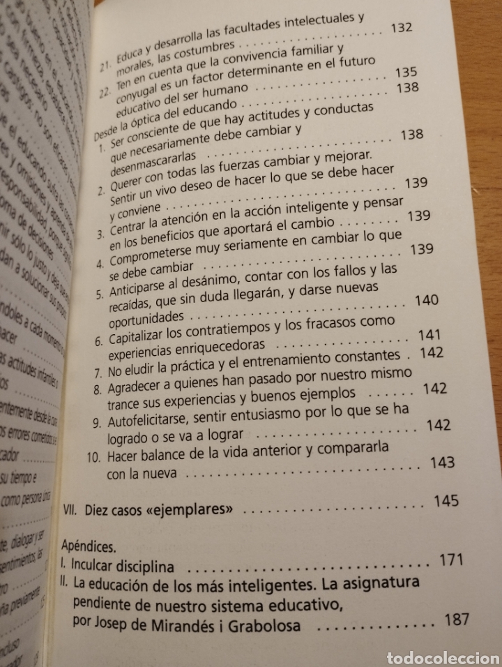 Libros de segunda mano: LA EDUCACI&Oacute;N INTELIGENTE (BERNAB&Eacute; TIERNO) - Foto 6