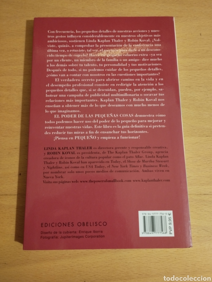 Libros de segunda mano: EL PODER DE LAS PEQUE&Ntilde;AS COSAS (LINDA KAPLAN THALER / ROBIN KOVAL) - Foto 3