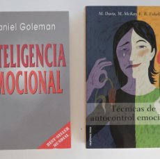 Libros de segunda mano: INTELIGENCIA EMOCIONAL. DANIEL GOLEMAN - TÉCNICAS DE AUTOCONTROL EMOCIONAL. M. DAVIS, M. MCKAY, E.R.. Lote 403382184