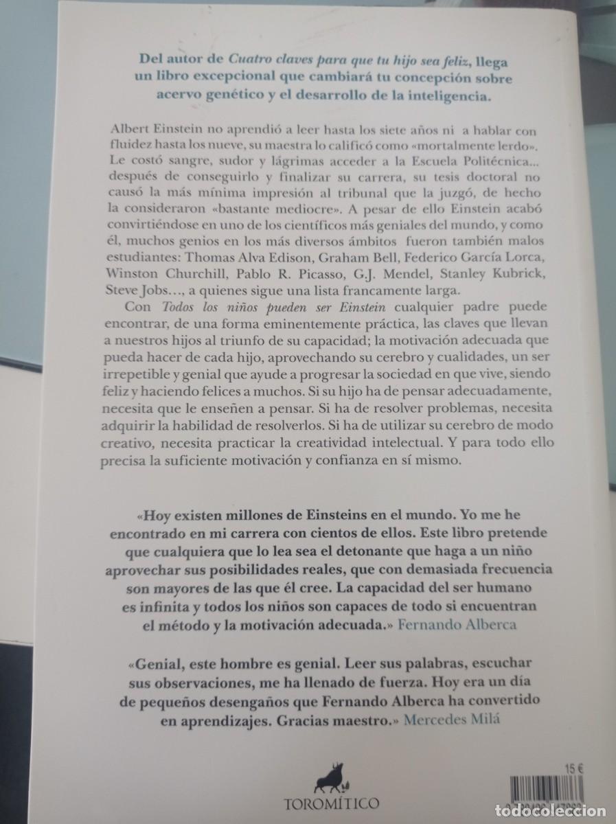 Libros de segunda mano: Todos los ni&ntilde;os pueden ser Einstein - Foto 2