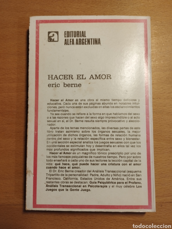Libros de segunda mano: HACER EL AMOR (ERIC BERNE) - Foto 6