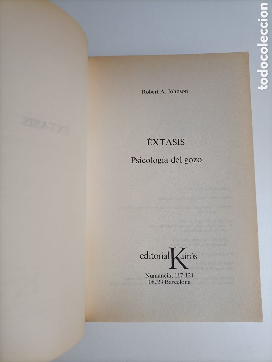 Libros de segunda mano: &Eacute;xtasis. Psicolog&iacute;a del gozo. Robert A Johnson - Foto 7