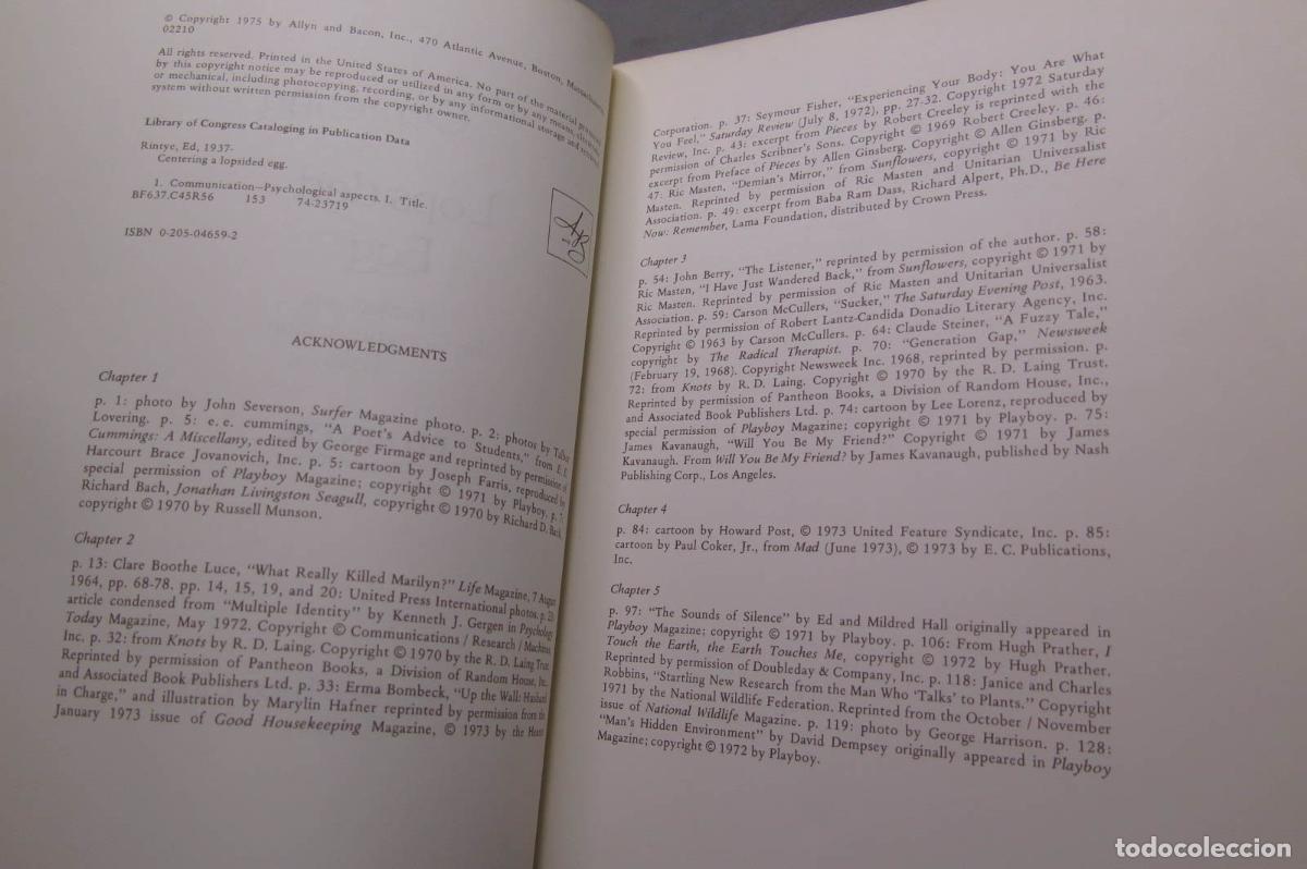 Libros de segunda mano: Centering a Lopsided Egg: Reflections on Communication. Ed Rintye - Foto 2