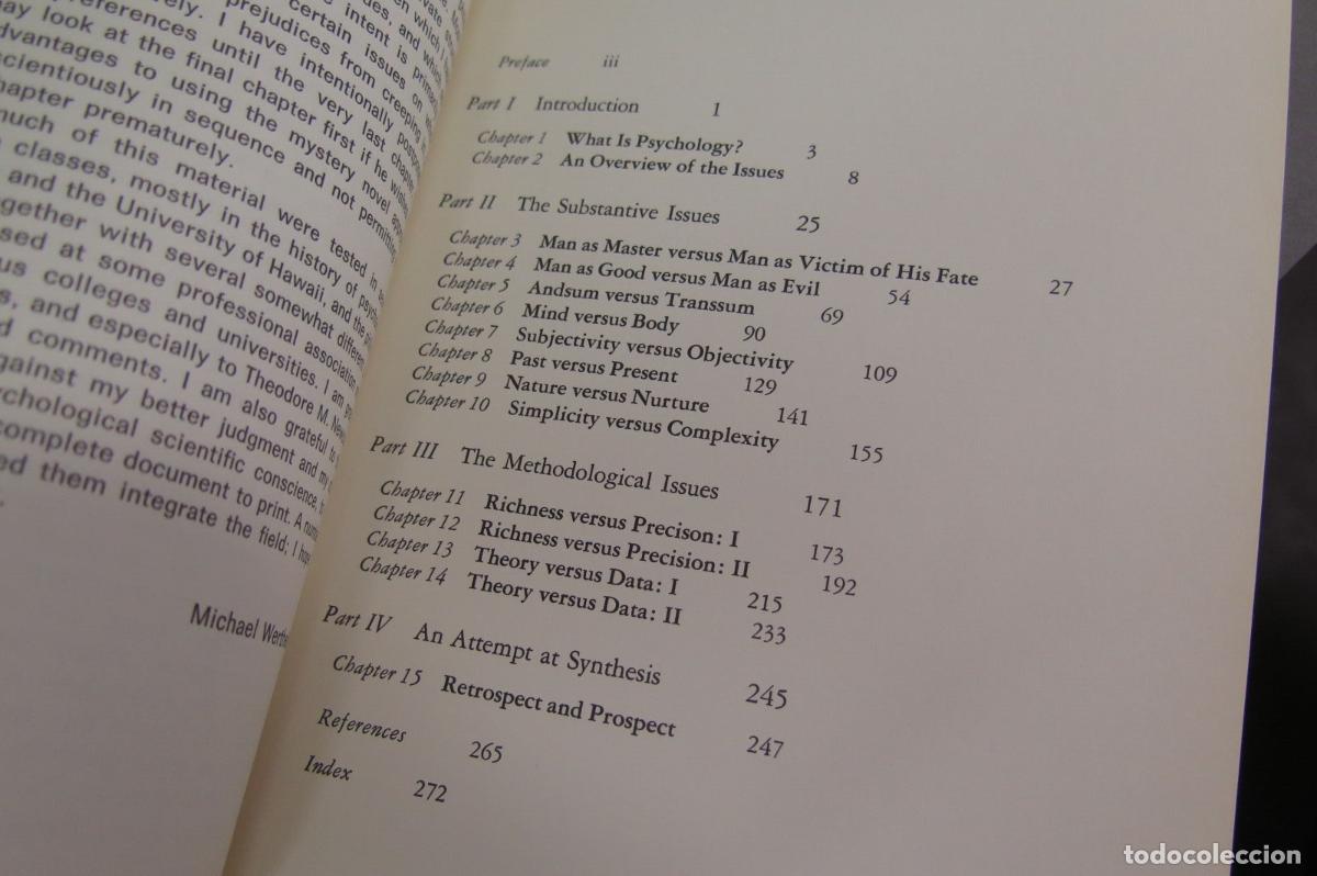 Libros de segunda mano: FUNDAMENTAL ISSUES IN PSYCHOLOGY. Wertheimer - Foto 2