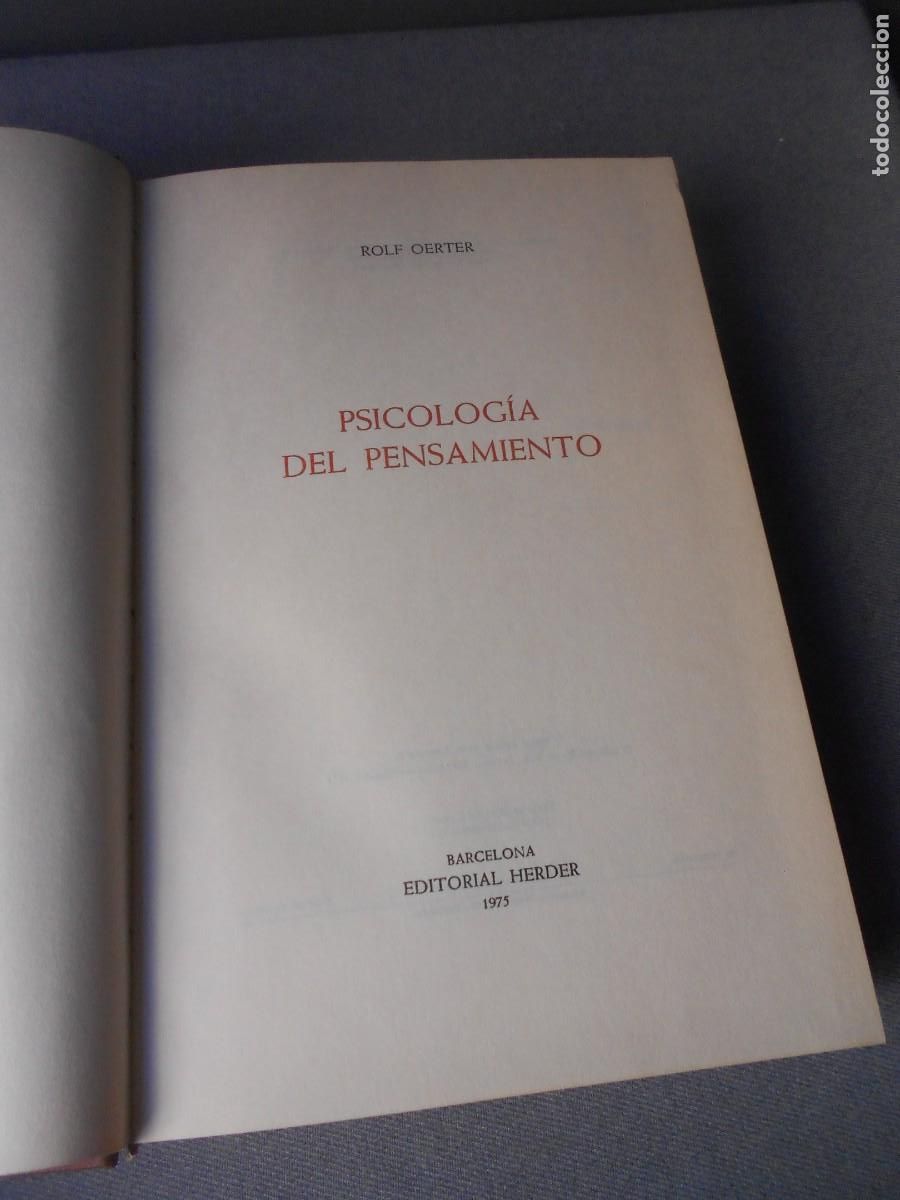 Libros de segunda mano: PSICOLOGIA DEL PENSAMIENTO - Foto 2