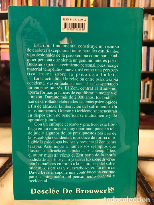 Libros de segunda mano: Terapia Zen. David Brazier. - Foto 2