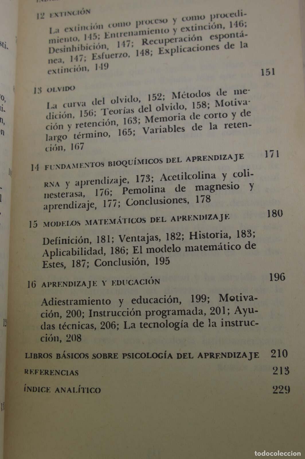 Libros de segunda mano: Psicolog&iacute;a del aprendizaje. ARDILA - Foto 4