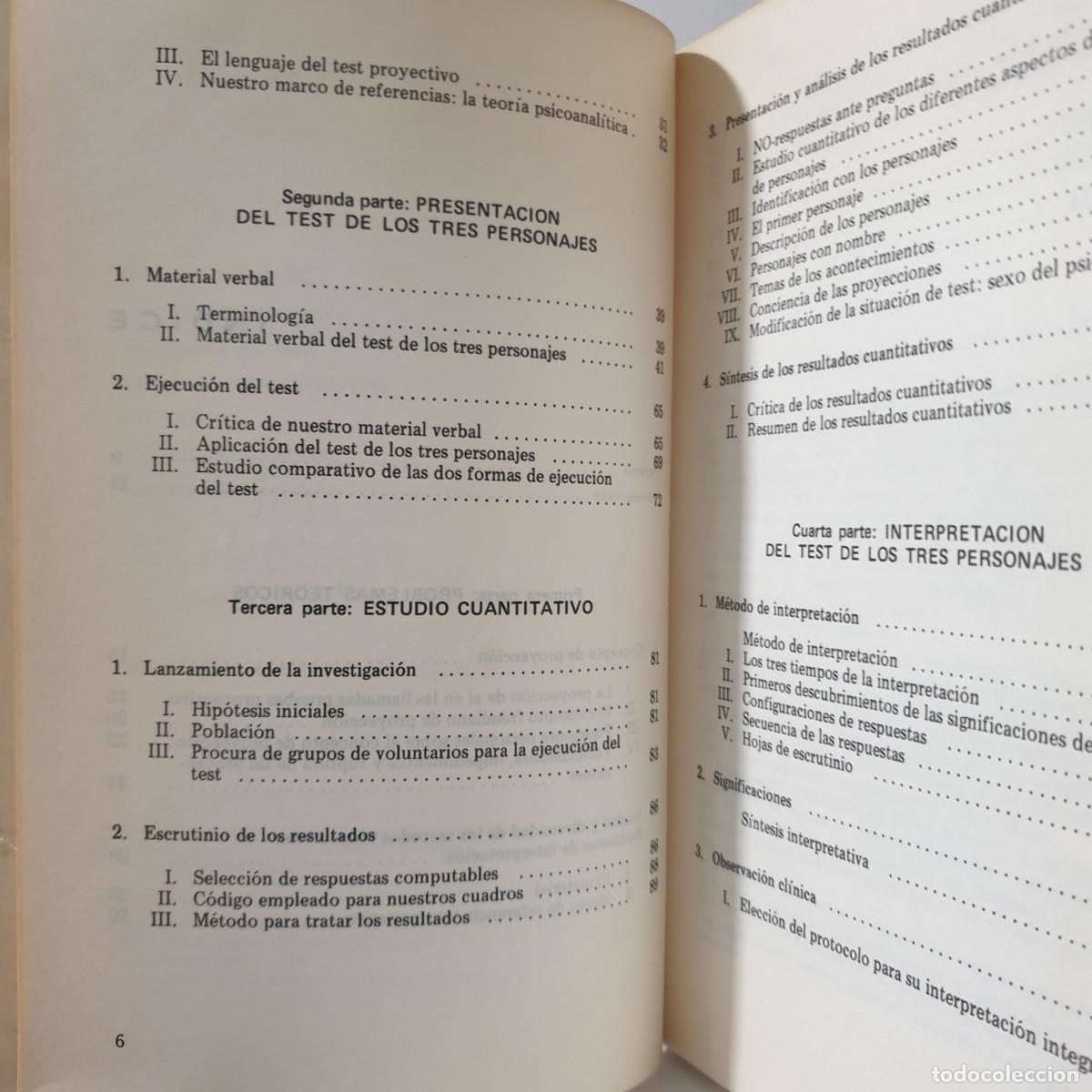 Libros de segunda mano: EL TEST DE LOS TRES PERSONAJES - M. BACKES - THOMAS - Foto 9