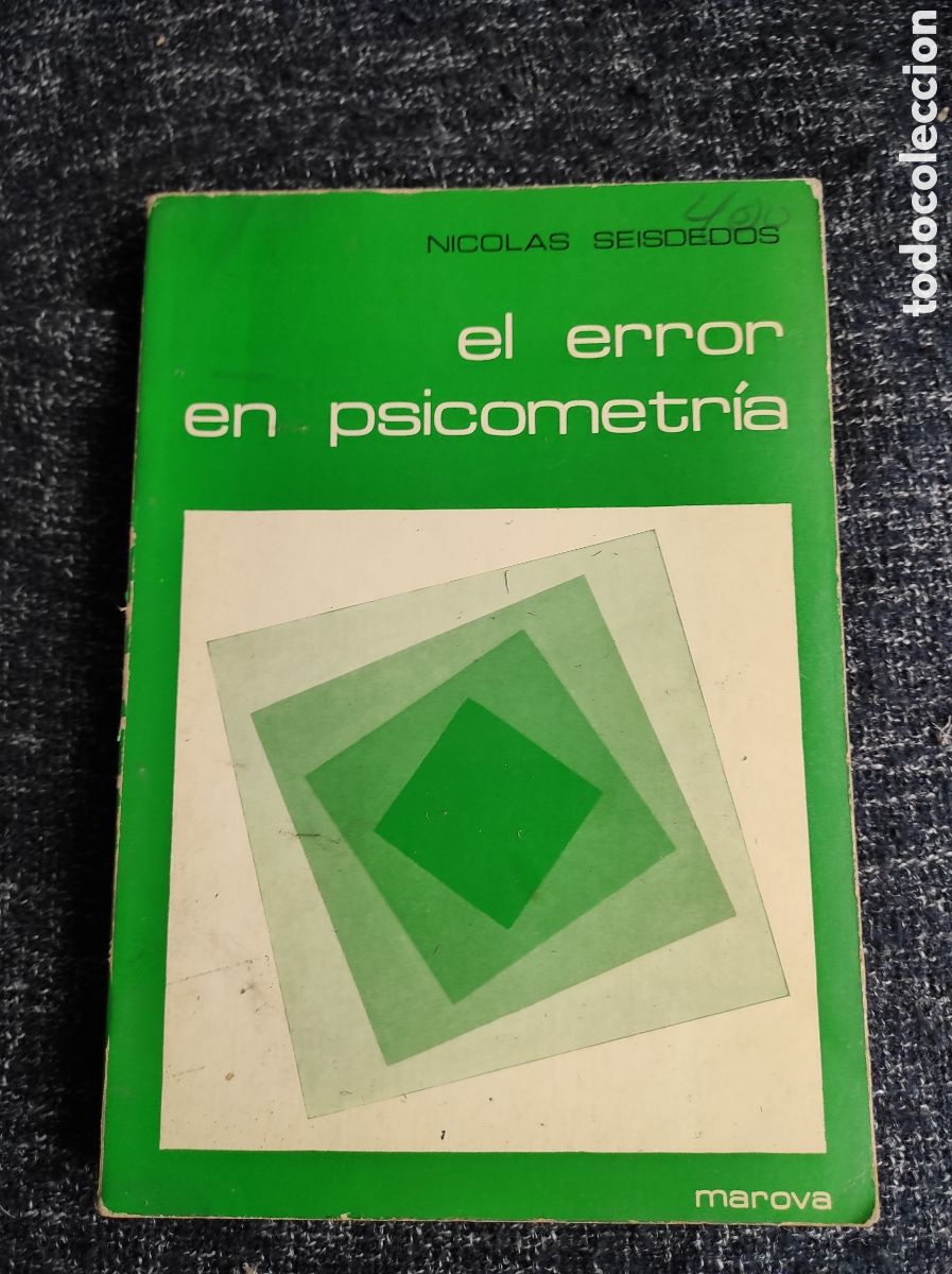 Libros de segunda mano: EL ERROR EN PSICOMETR&Iacute;A / NICOL&Aacute;S SEISDEDOS - Foto 1