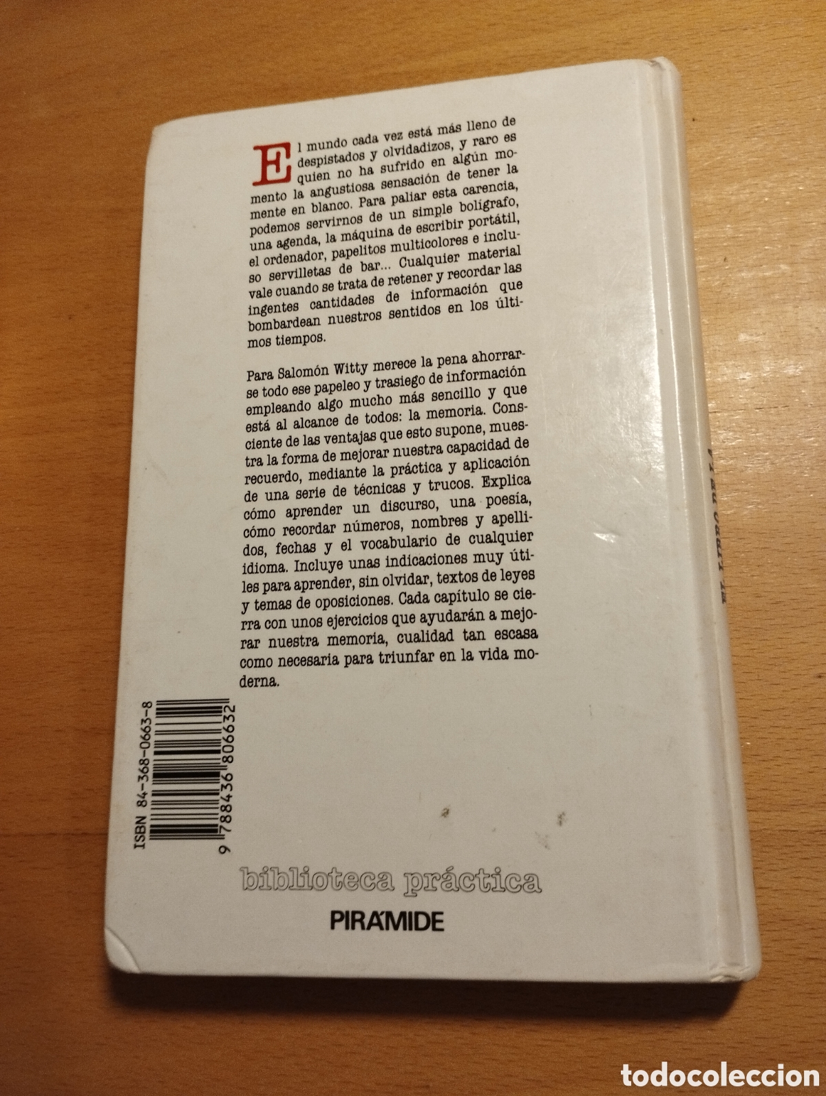 Libros de segunda mano: EL LIBRO DE LA SUPERMEMORIA (SALOM&Oacute;N WITTY) - Foto 5
