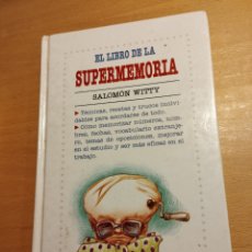 Libros de segunda mano: EL LIBRO DE LA SUPERMEMORIA (SALOMÓN WITTY)