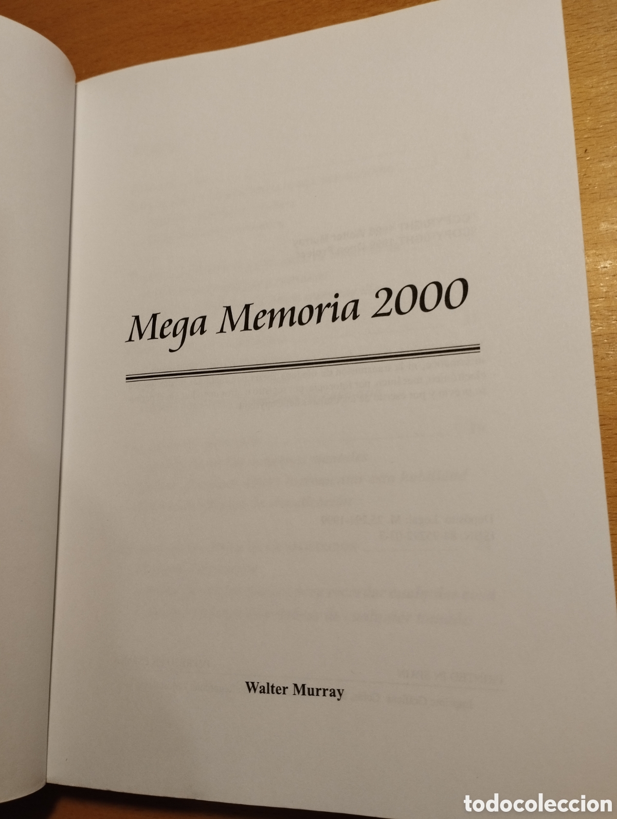Libros de segunda mano: MEGA MEMORIA 2000 (WALTER MURRAY) - Foto 2
