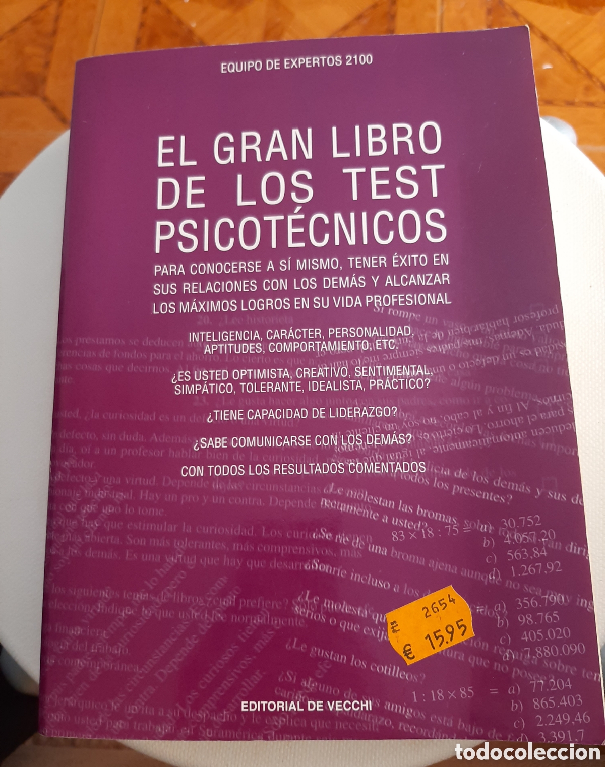 Libros de segunda mano: El gran libro de los psicotecnicos Vecchi 2002 - Foto 1