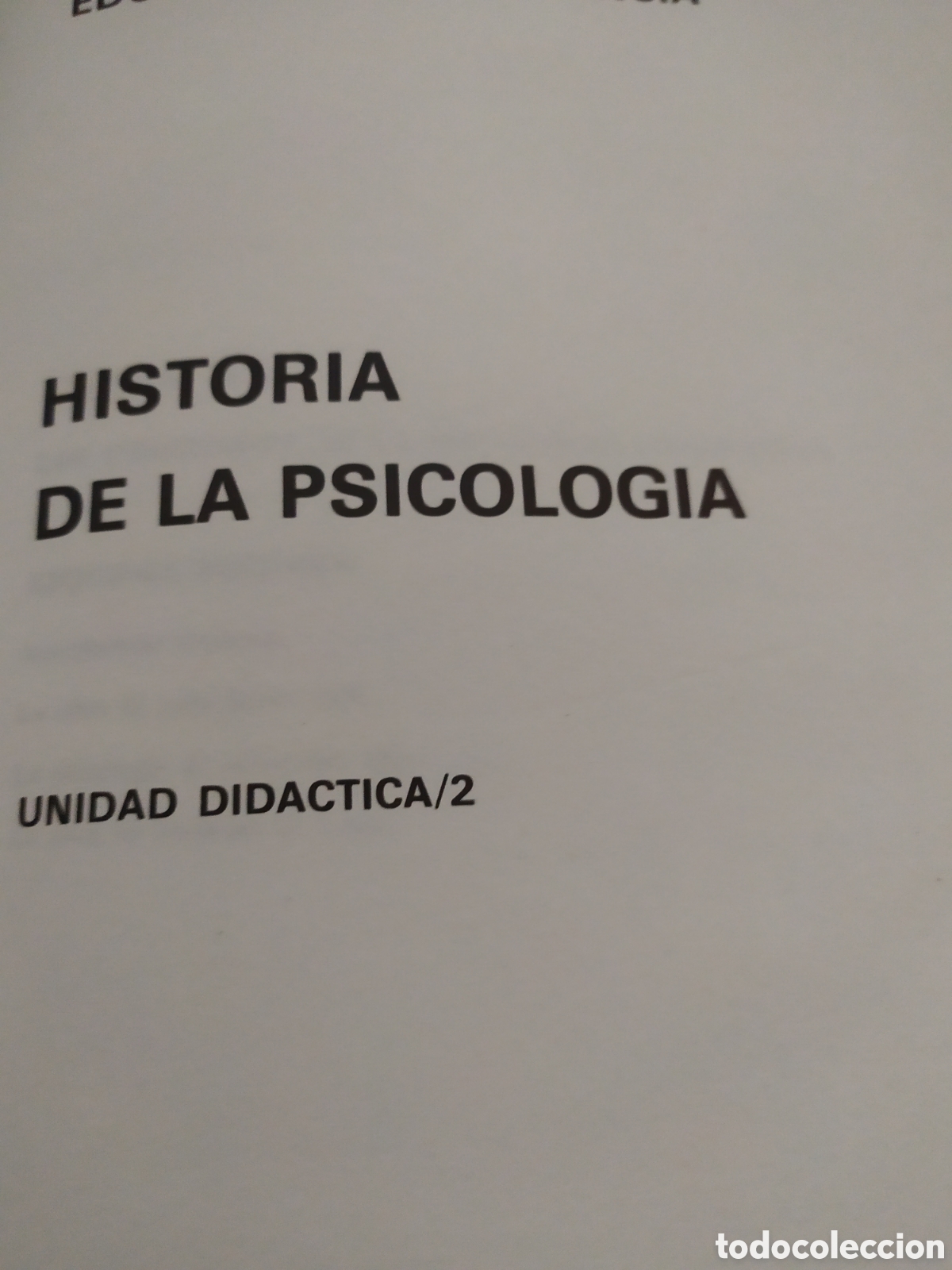 Libros de segunda mano: HISTORIA DE LA PSICOLOGIA. UNED - Foto 8