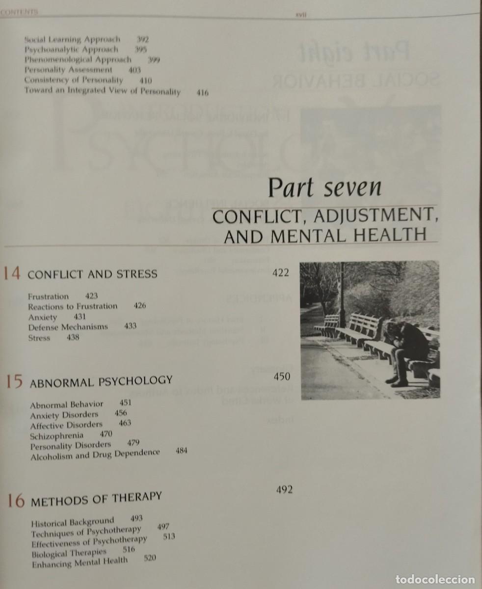 Libros de segunda mano: INTRODUCTION TO PSYCHOLOGY - EIGHT EDITION / ATKINSON - - Foto 12