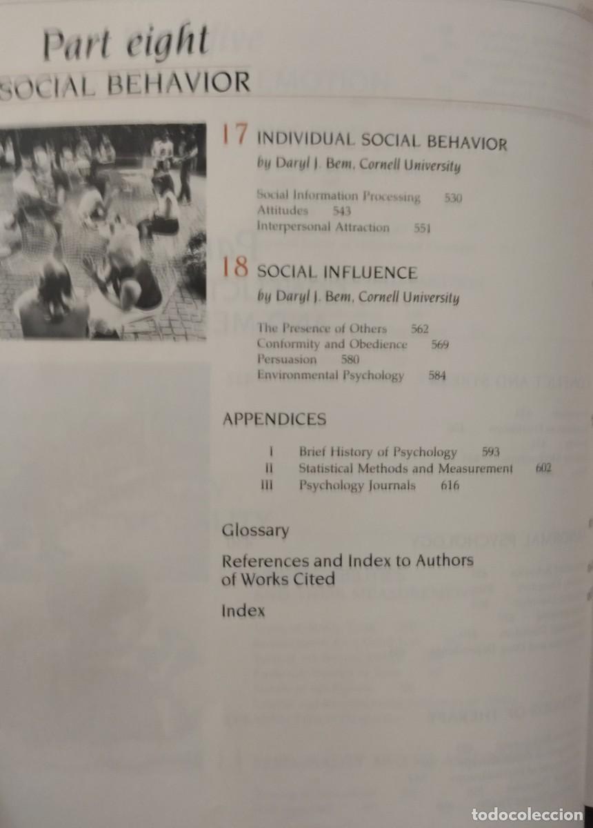 Libros de segunda mano: INTRODUCTION TO PSYCHOLOGY - EIGHT EDITION / ATKINSON - - Foto 13