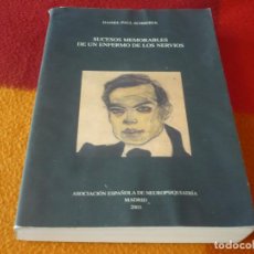 Libros de segunda mano: SUCESOS MEMORABLES DE UN ENFERMO DE LOS NERVIOS ( PAUL SCHREBER ) 2003 HISTORIA NEUROPSIQUIATRIA
