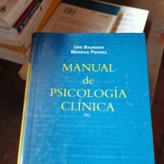 Libros de segunda mano: MANUAL DE PSICOLOGÍA CLÍNICA URS BAUMANN MEINRAD PERREZ. HERDER. 1994 PRIMERA EDICIÓN TAPA DURA