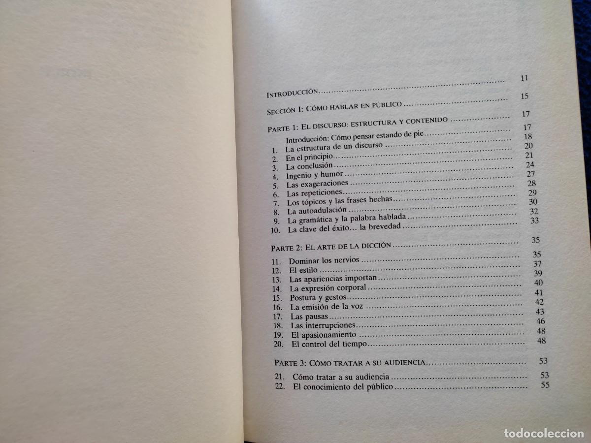 Libros de segunda mano: Como Hablar en P&uacute;blico Ediciones Deusto 1993 - Foto 5