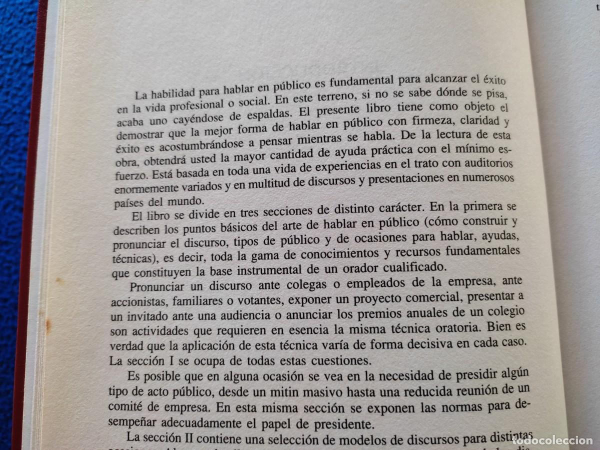 Libros de segunda mano: Como Hablar en P&uacute;blico Ediciones Deusto 1993 - Foto 7