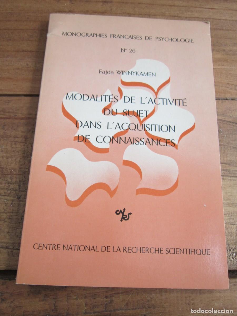 Libros de segunda mano: MODALITES DE L'ACTIVIT&Eacute; DE SUJET DANS L&acute;ACQUISITION DE CONNAISSANCES. Fajda Winnykamen