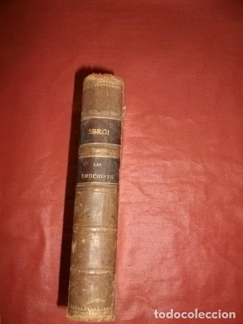 Libros de segunda mano: LAS EMOCIONES - GIUSEPPE SERGI. 1906. - Foto 1
