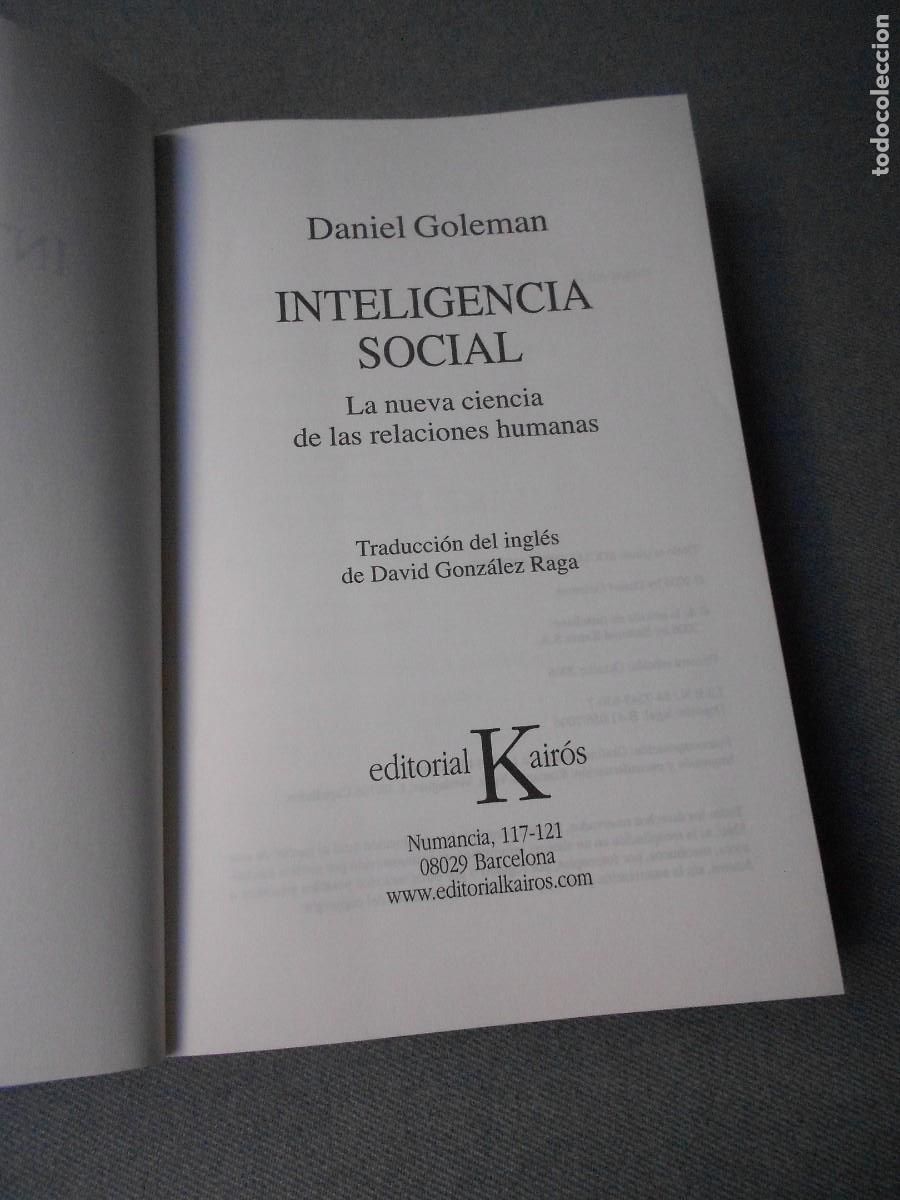 Libros de segunda mano: INTELIGENCIA SOCIAL - Foto 2