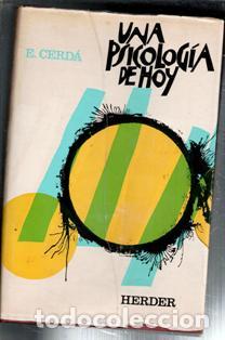 Libros de segunda mano: Una psicolog&iacute;a de hoy, E. Cerd&aacute; - Foto 1